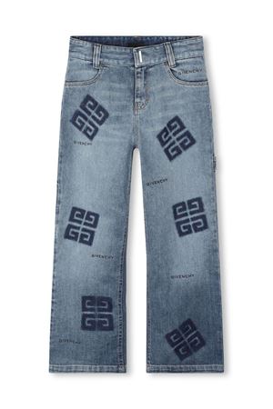 blue cotton jeans GIVENCHY KIDS | H30125Z03